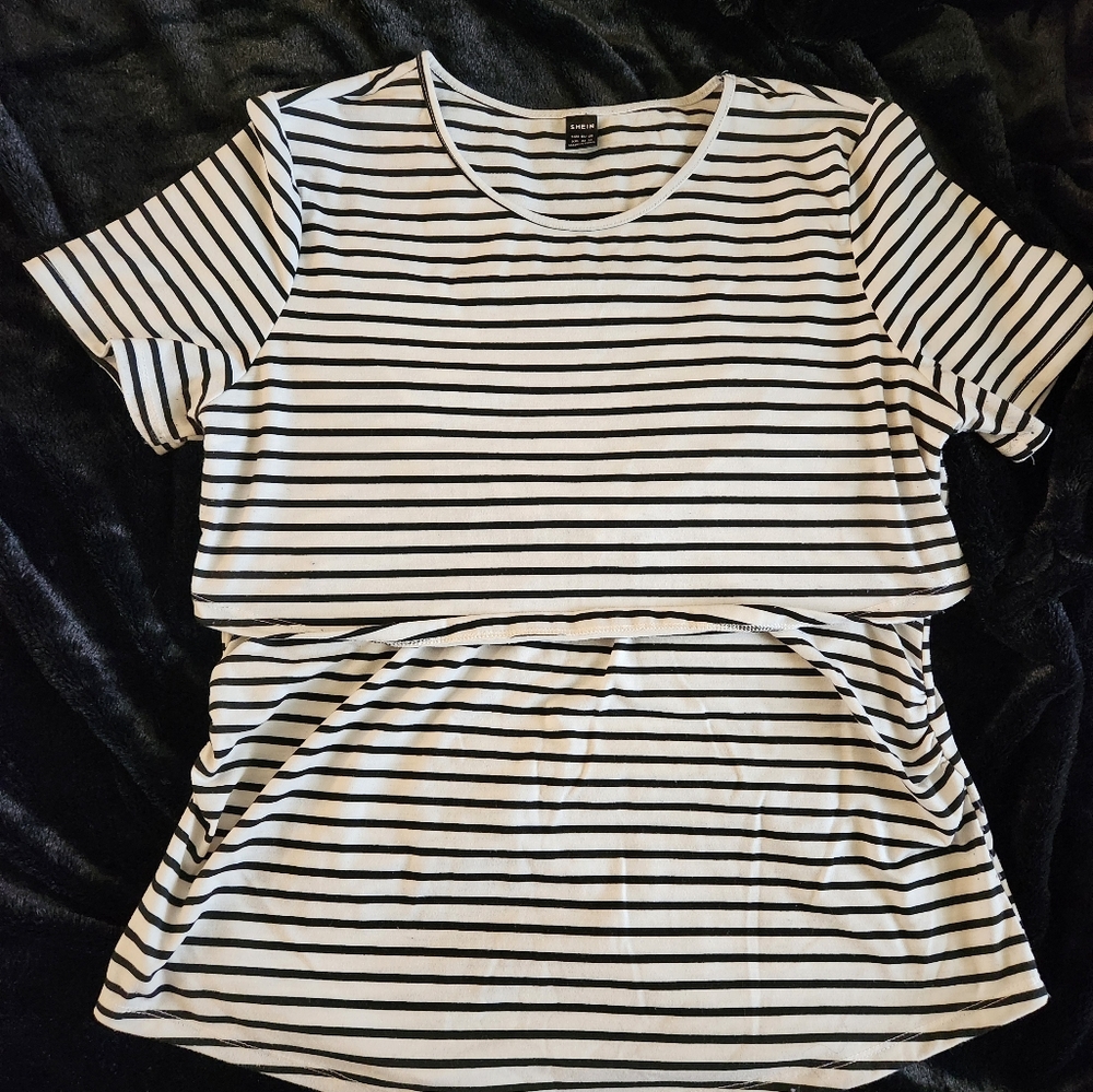 Maternity/ breast feeding / pumping blouse